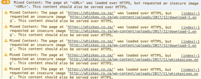 Images sur HTTPS problèmes sans fin - contenu mixte