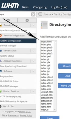 index.php dyker upp i url