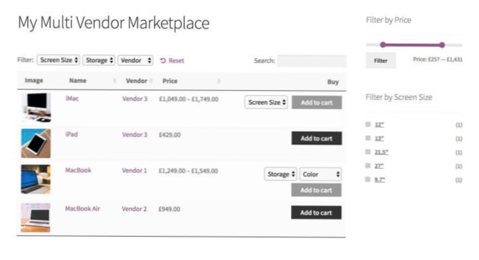 Need help with woo commerce multi vendor marketplace