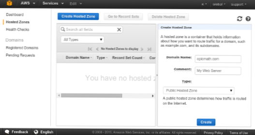 Ruta de indicare 53 dns către site-ul wordpress în AWS ec2