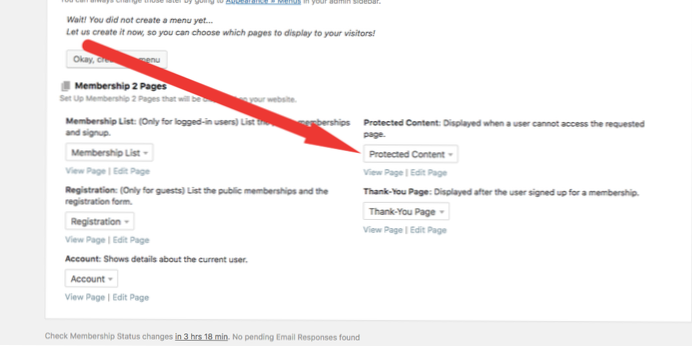 Reindirizzamento da una pagina specifica per gli utenti registrati ma non con iscrizione