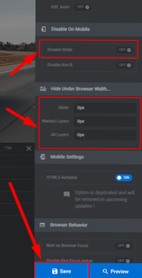 Revolution Slider Toggle Devices not working