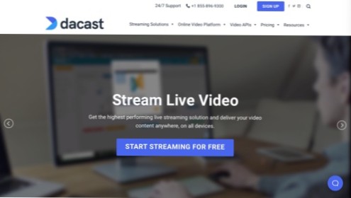 Planlagt live streaming (video) med betalt tilgang