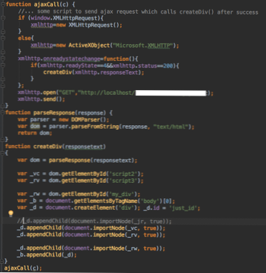 Scripts not appending to <head> element in AJAX call - why?