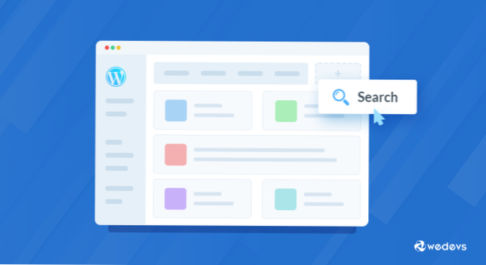 Search bar in table in wordpress