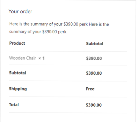 shortcode per visualizzare il totale del carrello woocommerce
