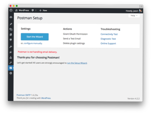 Ukládání hesel e-mailových účtů pro zasílání pošty SMTP pro plugin WordPress