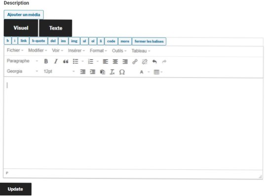 TinyMCE på frontend-stil fungerer ikke