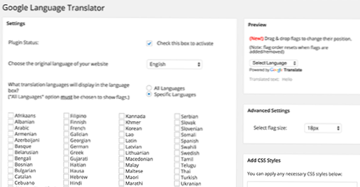 traduci sito web wordpress dall'inglese all'arabo