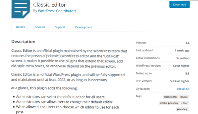 Aggiornato a wordpress 5.5.1 non funziona