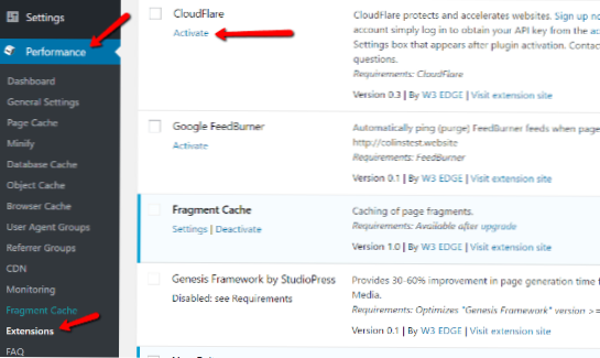 Using Cloudflare with W3 Total Cache on woocommerce website