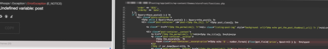 Advertencia Uso de la constante indefinida all - asumido 'todo' (esto arrojará un error en una versión futura de PHP) en C \ Users \… en la línea 6