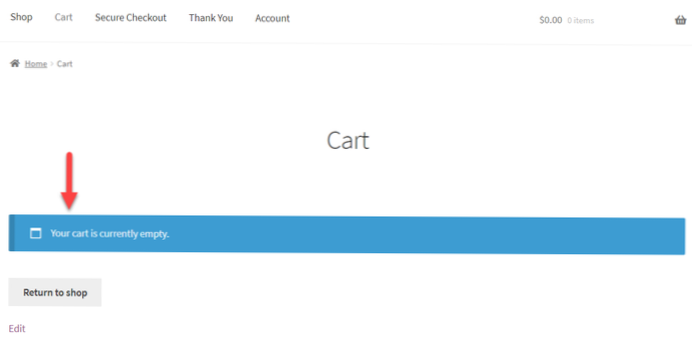 WooComerce shows blank site (Shop)