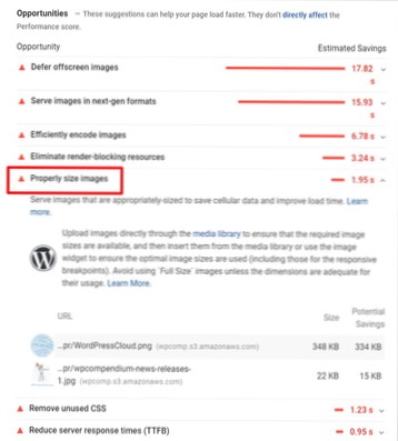 WordPress ha ridimensionato automaticamente le immagini più grandi dell'originale