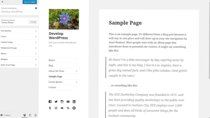 L'anteprima del personalizzatore di WordPress non si carica