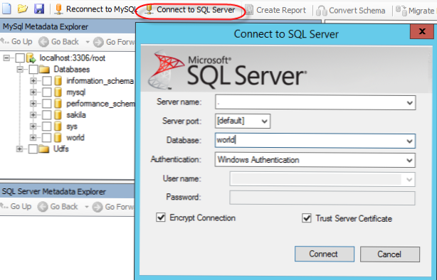 WordPress database(MySQL) sync with the MSSQL database