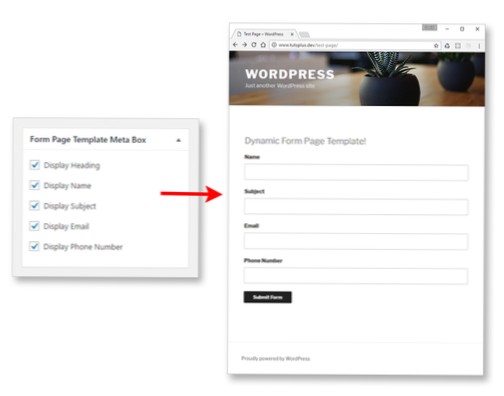 Modello di pagina Wordpress per mostrare i post in base alla categoria in modo dinamico