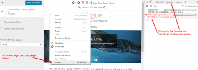 Wordpress-temainnstillinger lagres ikke