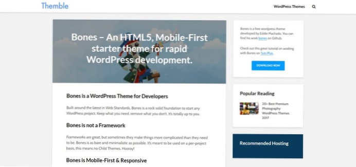Travailler avec un thème WP Starter