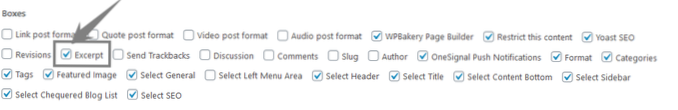 Codul scurt WPBakery Page Builder afișat pe prima pagină pentru postare