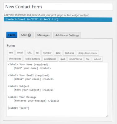 Adding custom attributes to input fields in Contact Form 7 ...