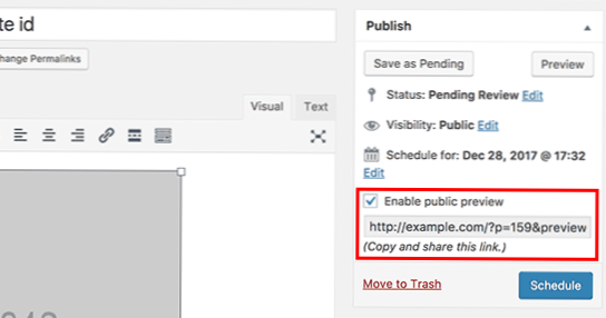 allow user to create a draft post but not publish wordpress