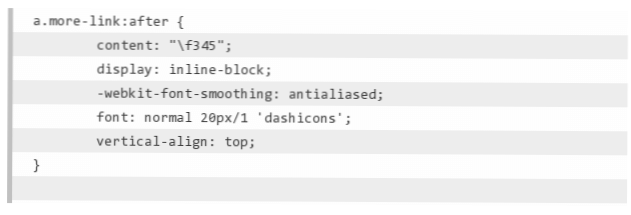 Any way, hook to add content right before the “read more” link?