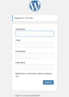 Kann ich ein Passwortfeld zu meinem wp-Registrierungsformular hinzufügen??