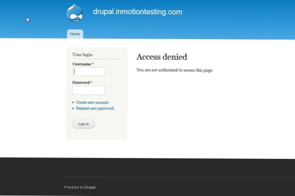 Nie możesz uzyskać dostępu do pulpitu nawigacyjnego jako administrator, zaloguj się, ponieważ działa każdy inny poziom