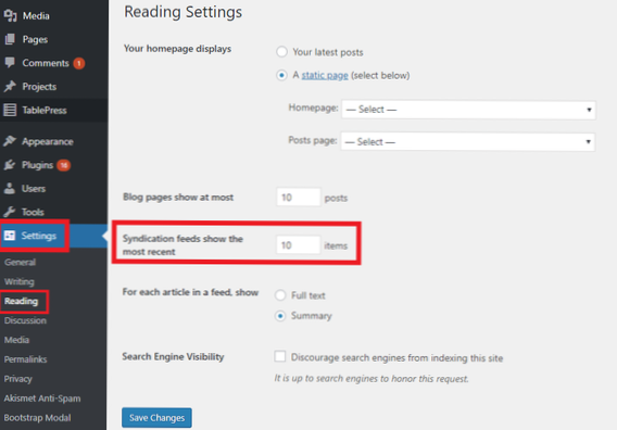 Changer l'image du flux RSS
