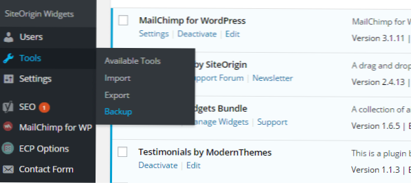 Connexion à une autre base de données du serveur depuis le plugin wordpress