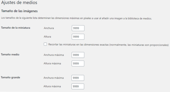 Dezactivați scalarea Wordpress pentru dimensiunea imaginilor mari