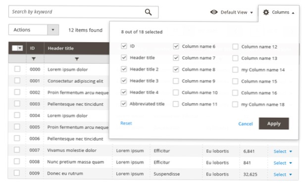 Displaying data from custom table