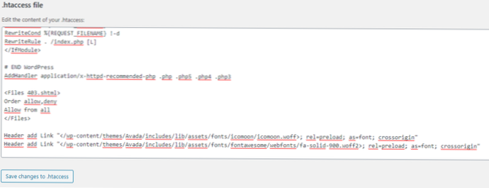 Poner en cola el archivo de fuente personalizado con rel = preload