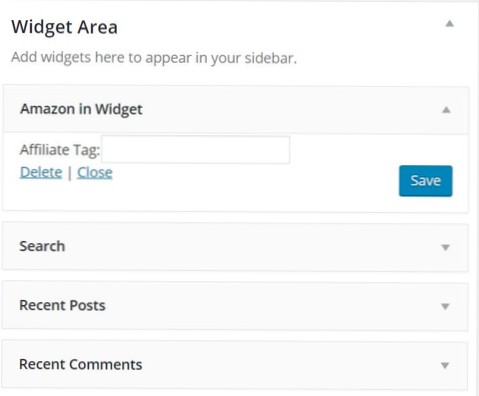 rømmer og renser innspill for tilpassede widgetformularfelt
