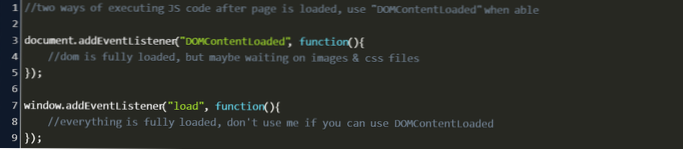 Führen Sie Inline-Javascript in WordPress aus, nachdem die Seite vollständig geladen wurde