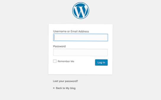Hvordan kan jeg indsætte WordPress-loginskærmen på et andet domæne?