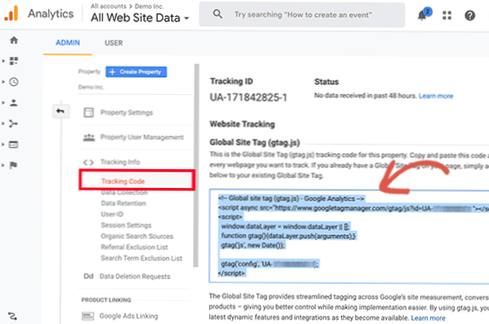 Jak přidám fragment záhlaví GoogleAnalytics na WordPress?