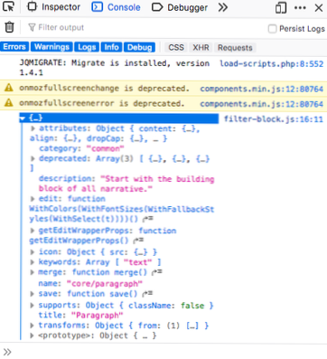Comment ajouter un filtre au noyau/au paragraphe pour ajouter un attribut et voir le changement dans l'éditeur?