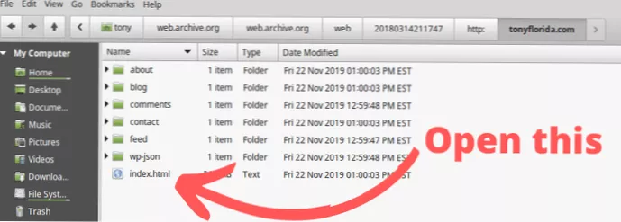 ¿Cómo copio los archivos que descargué de la wayback machine a mi nuevo sitio??