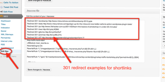 Hvordan omdirigerer WordPress uten å bruke .htaccess?