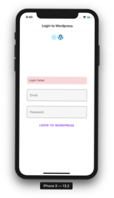 Wie die WordPress-Anmeldung und -Anmeldung in der nativen App reagiert