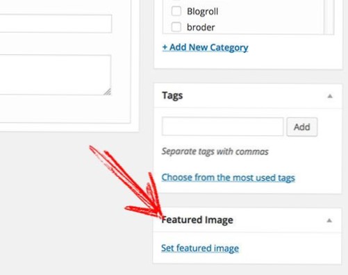 Cum se adaugă Wordpress Featured image în <a> etichetă… ?