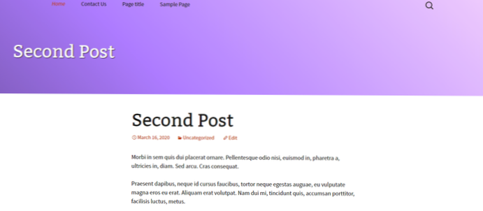 De standaard titel van de startlink wijzigen?