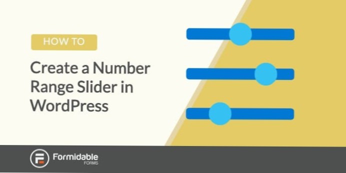 How to create a custom range slider in wordpress form?