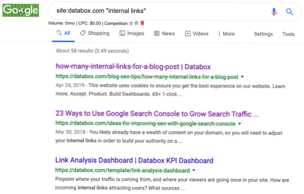 Sådan håndteres interne links i blog, mens du udvikler nyt websted i WordPress?