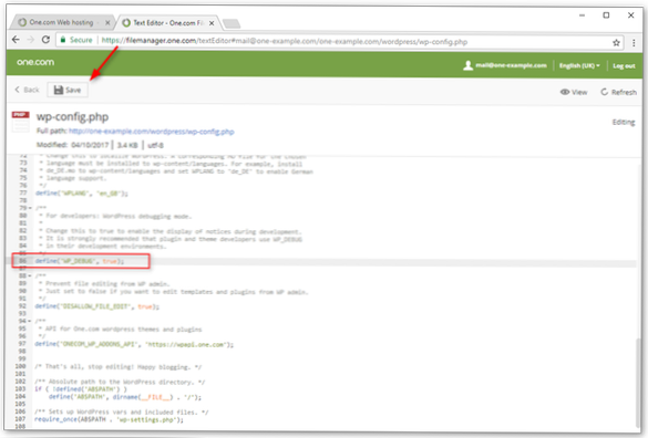 Come eseguire il debug di WordPress