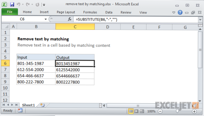 How to exclude the common terms?