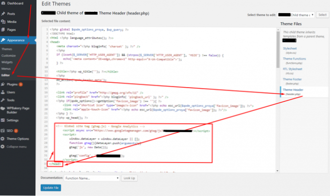 Jak najít a odstranit sledovací kódy běžící na mém webu WordPress?