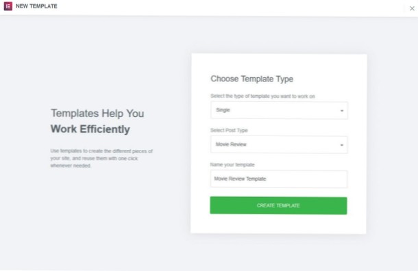 Hur man skapar automatisk kortkod för anpassad posttyp samma som Elementor Template?